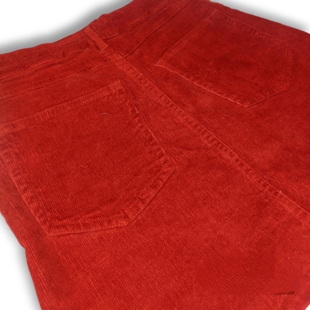 Peach Love California ~ Burgundy Corduroy Mini Skirt - Picture 9 of 13